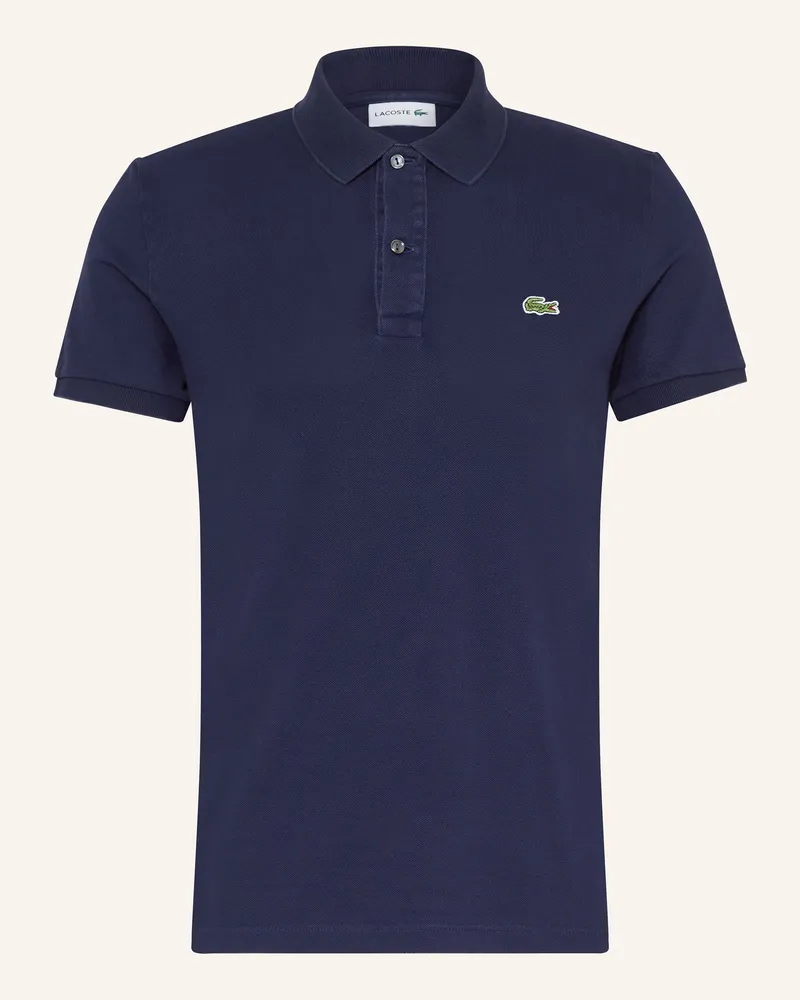 Lacoste Piqué-Poloshirt Slim Fit Dunkelblau