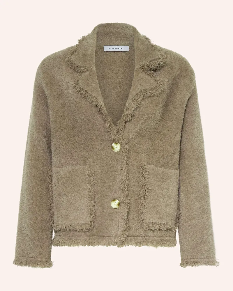 RINO & PELLE Strickjacke beige Grau