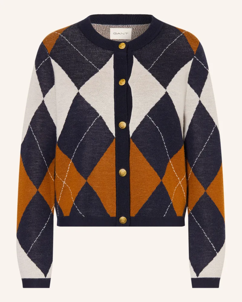 Gant Strickjacke blau Dunkelblau