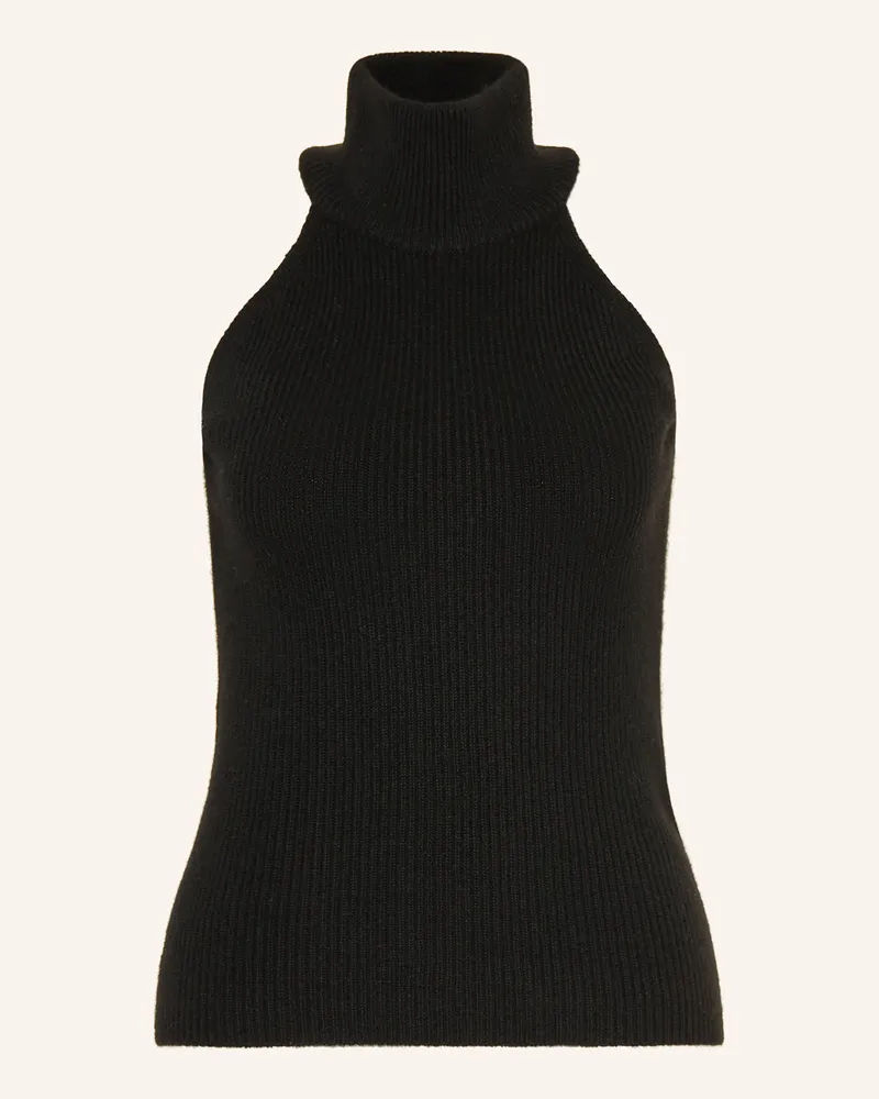 Lisa Yang Stricktop FREYA aus Cashmere Schwarz