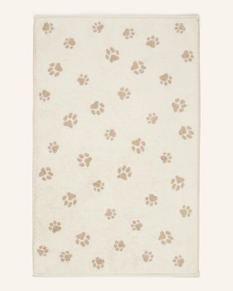 Cawö Badematte WE LOVE DOGS Creme