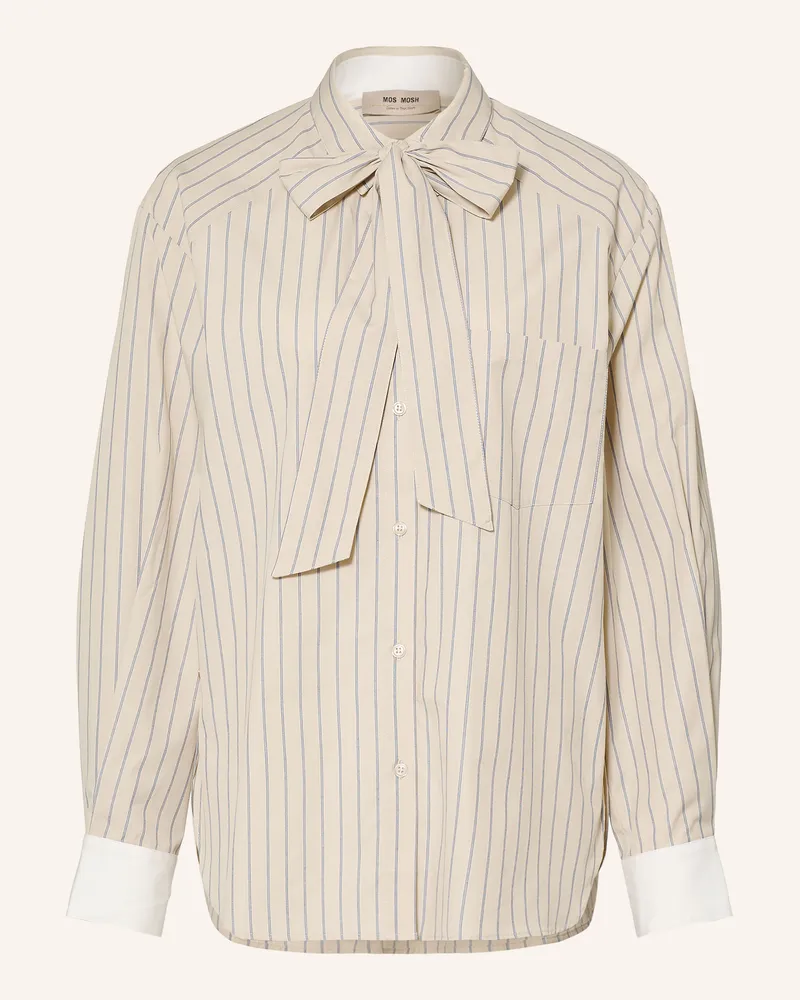 Mos Mosh Hemdbluse Mmkeeva Mit Abnehmbarer Schluppe beige Beige