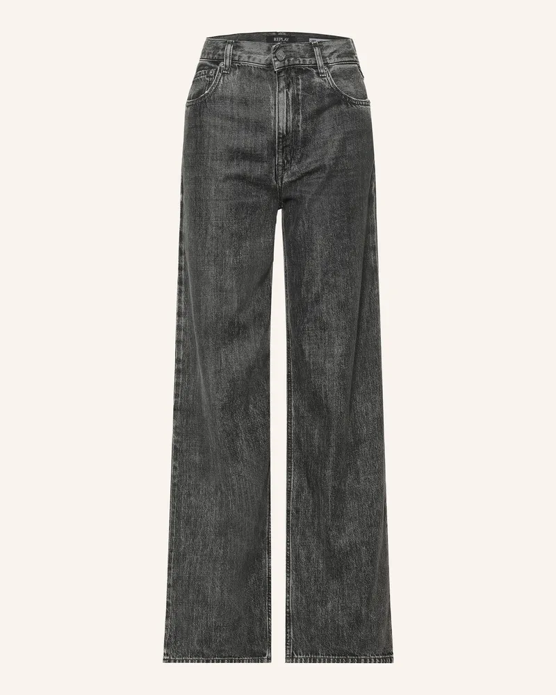 Replay Wide Leg Jeans Cary grau C097