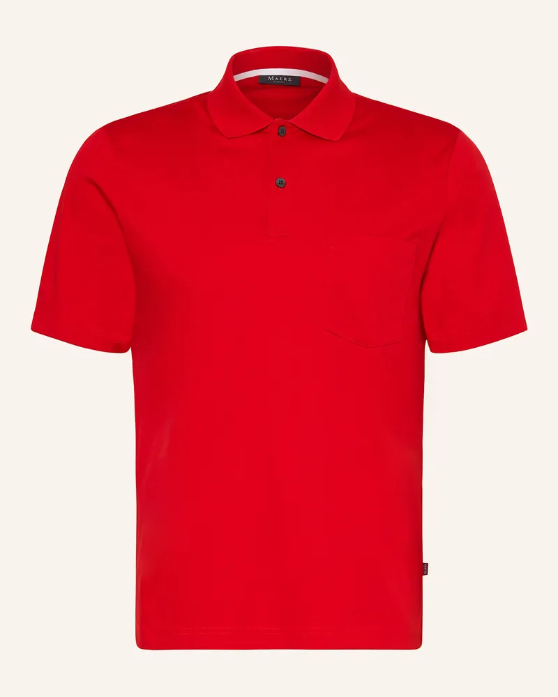 Maerz Jersey-Poloshirt Rot