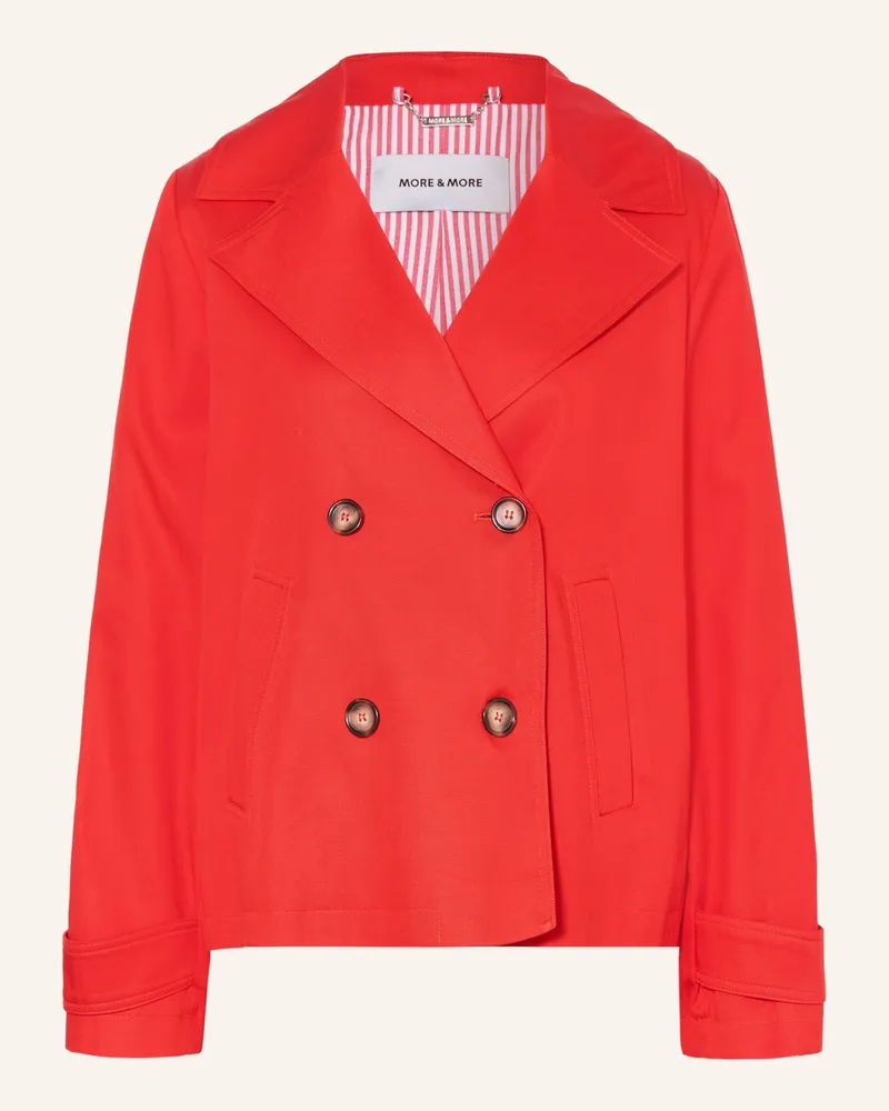 More & More Trench-Jacke Rot