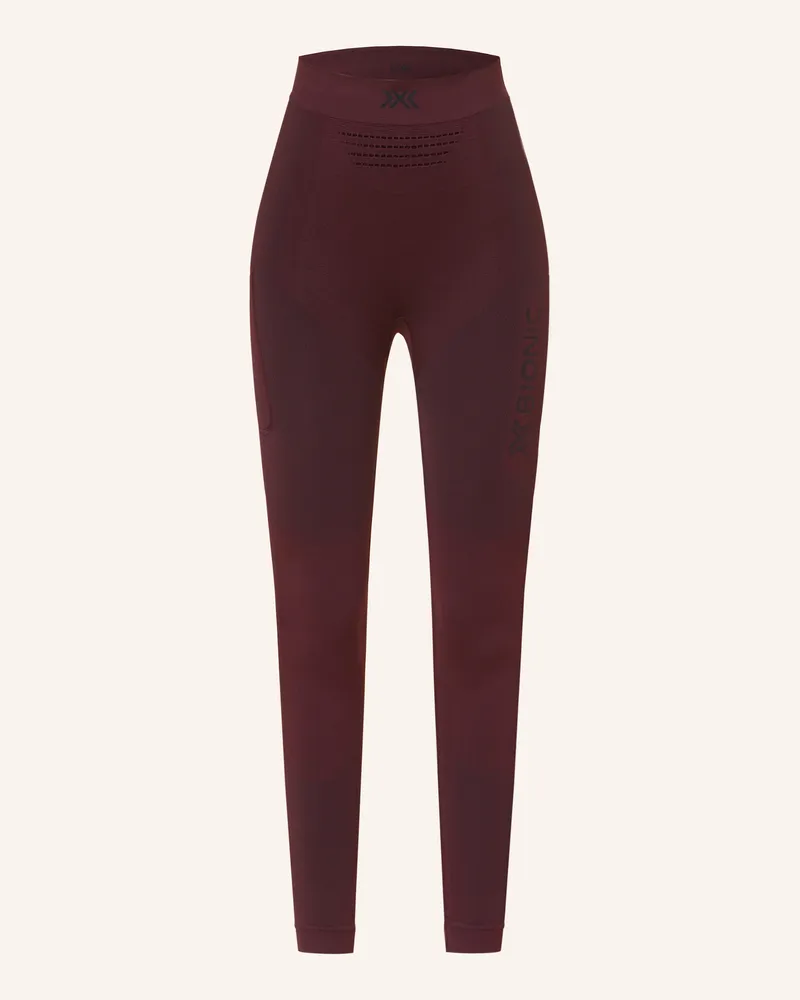 X-Bionic Lauf-Tights XCEED RUN Dunkelrot