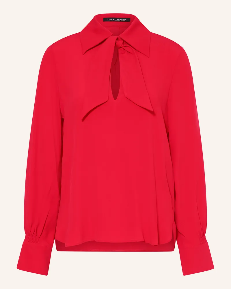 Luisa Cerano Blusenshirt Mit Seide rot Rot