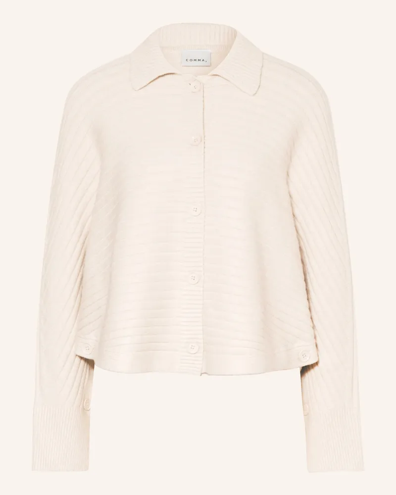 COMMA Strickjacke Creme