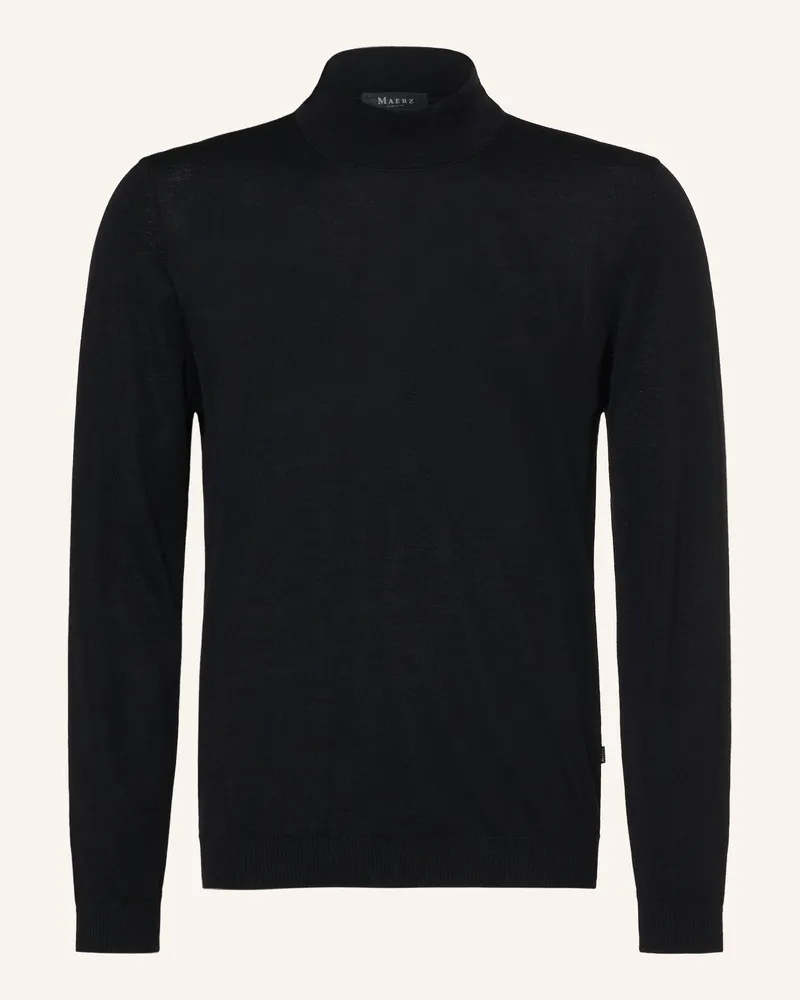 Maerz Pullover Aus Merinowolle schwarz Schwarz