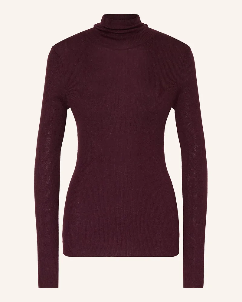 Maje Rollkragenpullover Dunkelrot