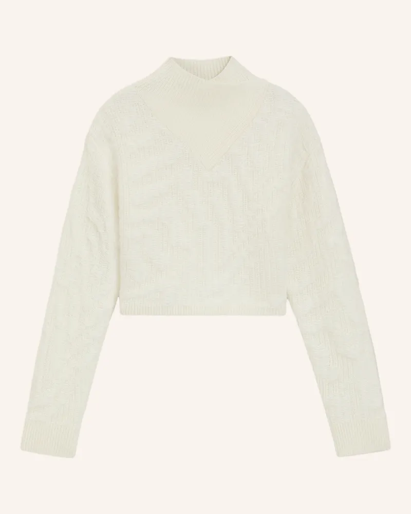 HUGO BOSS Pullover FISURA Regular Fit Weiss