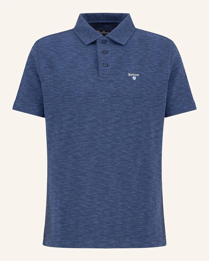 Barbour Strick-Poloshirt Hepple blau Dunkelblau