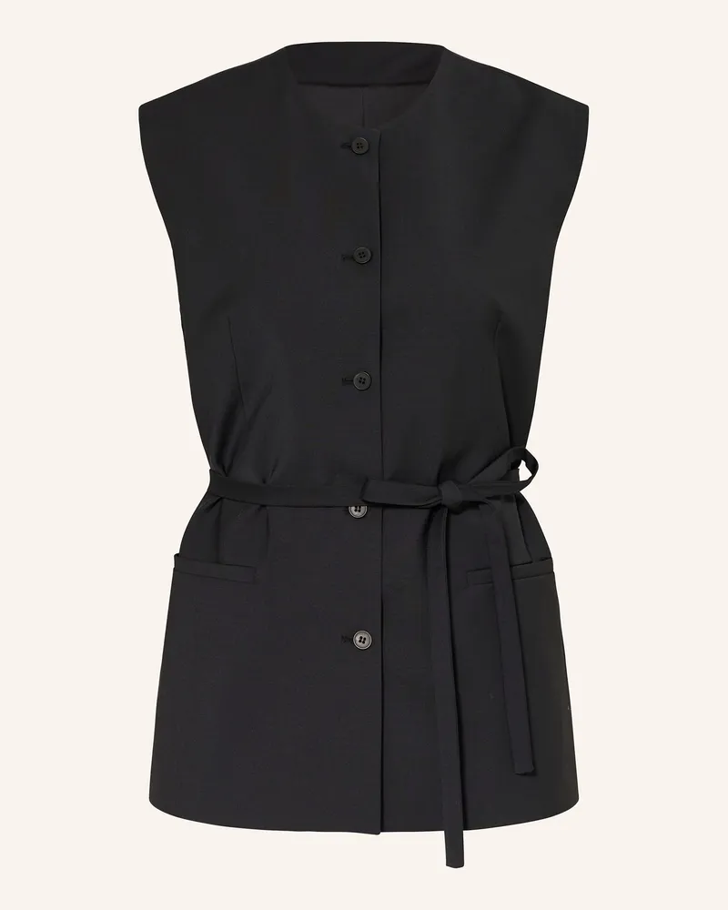 Selected Blazerweste schwarz Schwarz