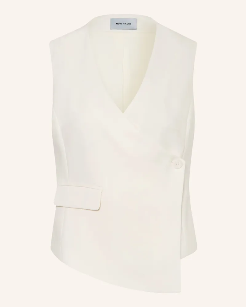 More & More Blazerweste weiss Ecru