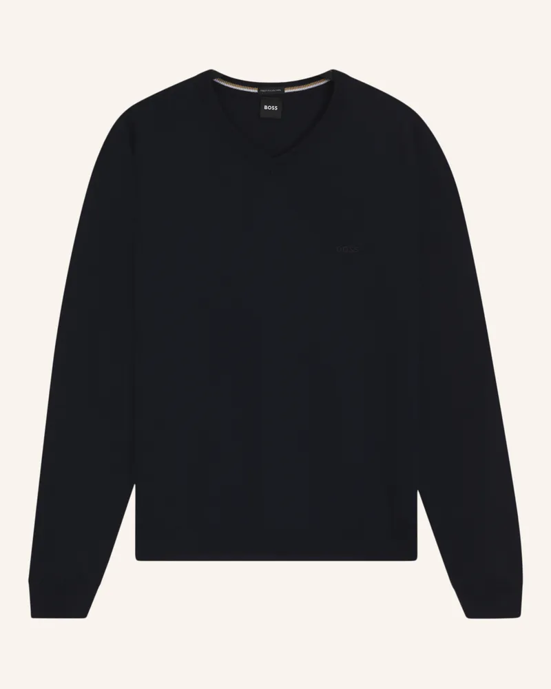 HUGO BOSS Pullover BARAM-L Regular Fit Dunkelblau