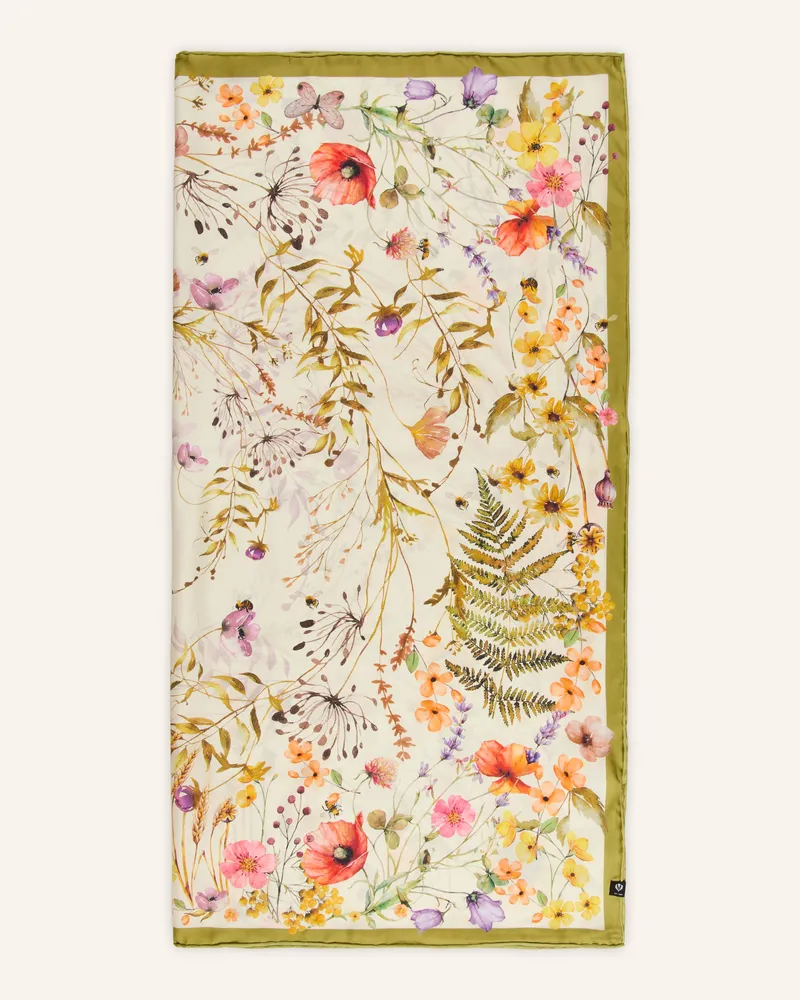 Fraas Seidentuch gruen Ecru