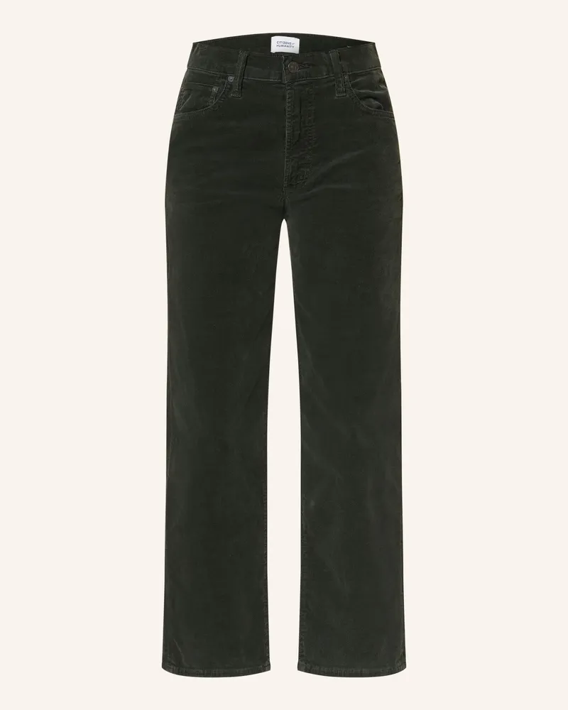 Citizens of humanity Cordhose Palma schwarz Dunkelgrün