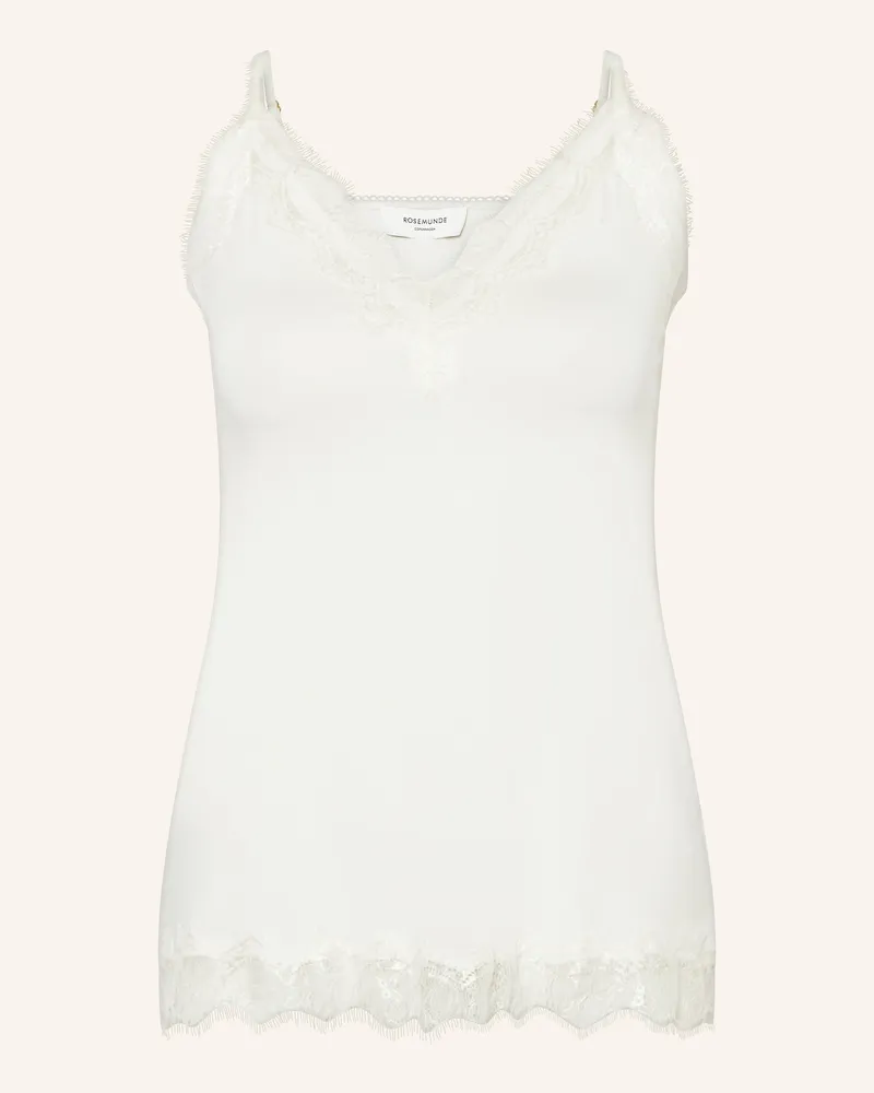 Rosemunde Top Billie Mit Spitze beige Creme