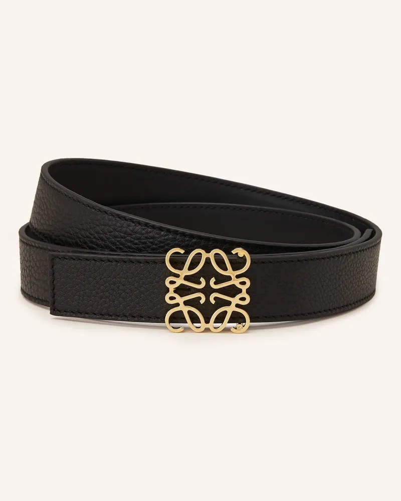 Loewe Wendegürtel Anagram schwarz Schwarz