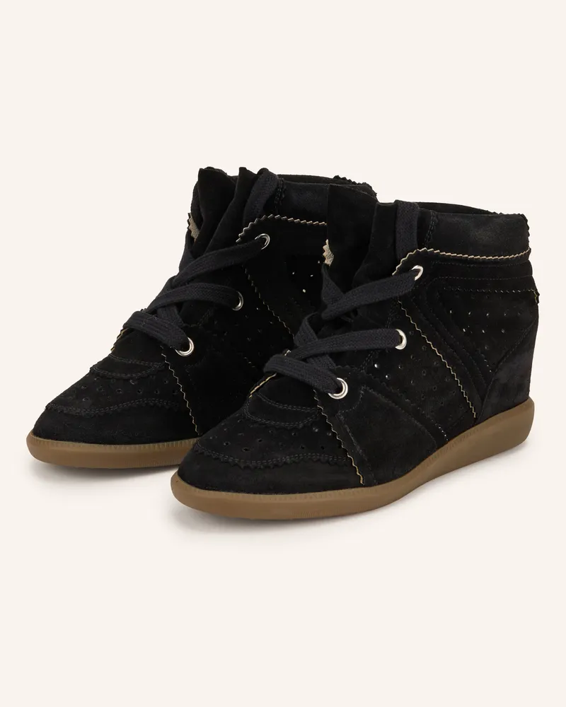 Isabel Marant Hightop-Sneaker Bobby schwarz Schwarz