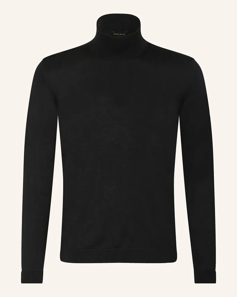 Roberto Collina Rollkragenpullover aus Merinowolle Schwarz