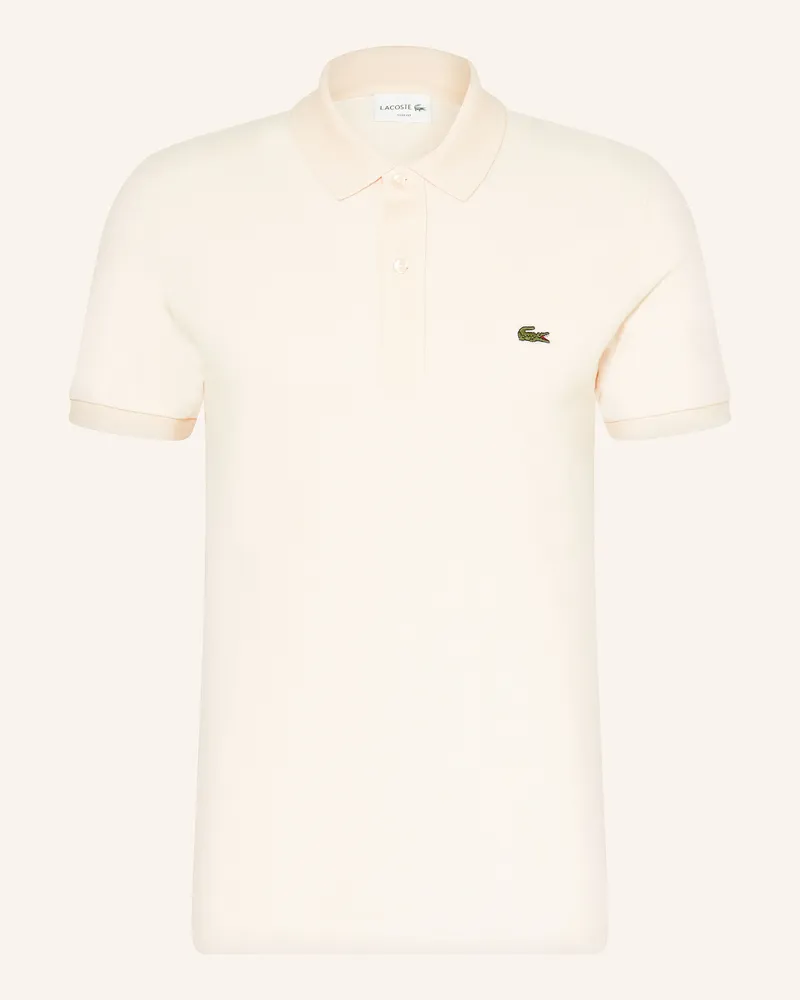 Lacoste Piqué-Poloshirt Slim Fit Creme