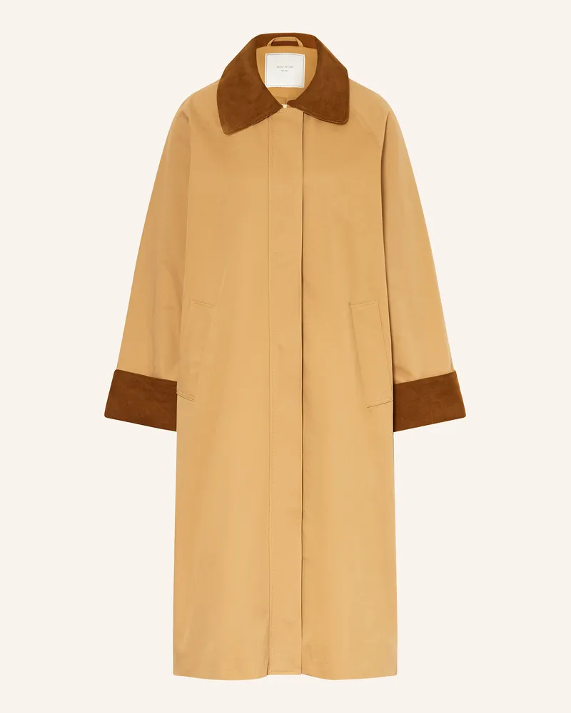 Neo Noir Mantel ANNELI mit Cord Camel