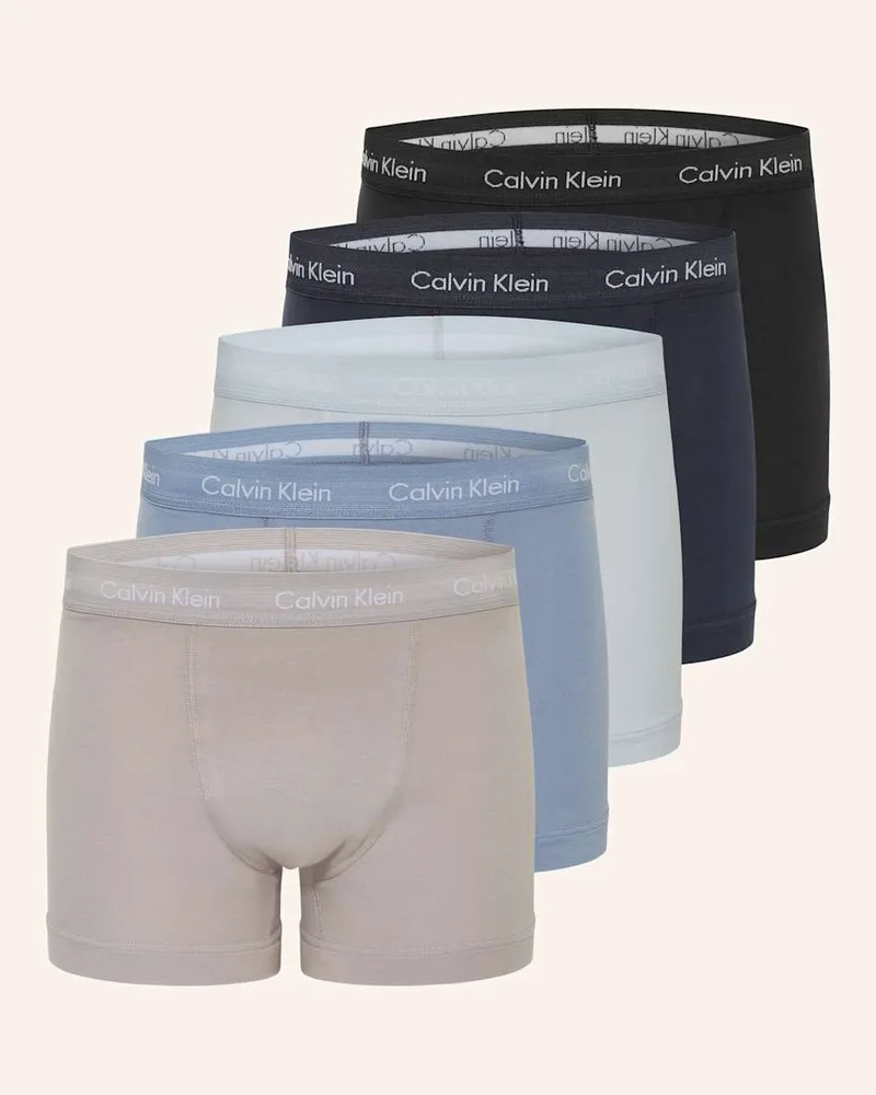 Calvin Klein 5er-Pack Boxershorts COTTON STRETCH Blau