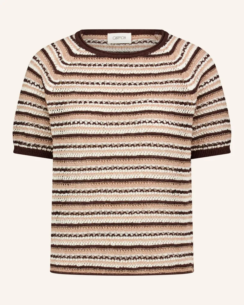 Cartoon Strickshirt braun Beige