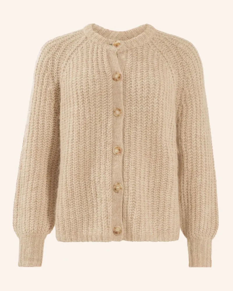 ADLYSH SOFT CARDIGAN MIT MOHAIR Beige