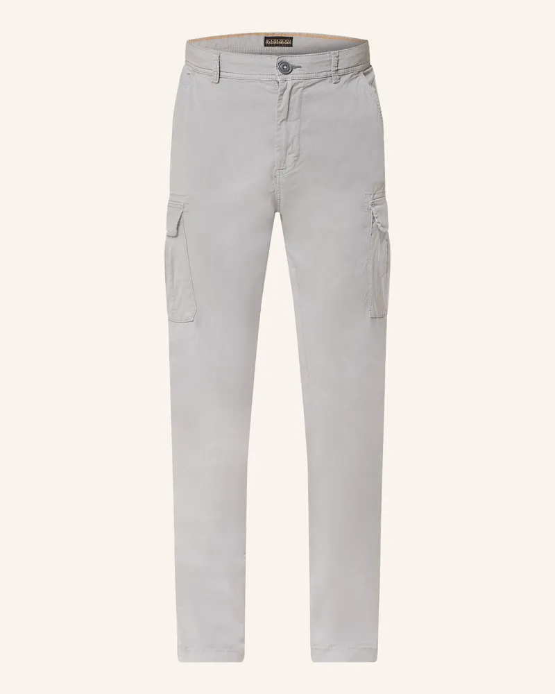 Napapijri Cargohose YASUNI Extra Slim Fit Hellgrau
