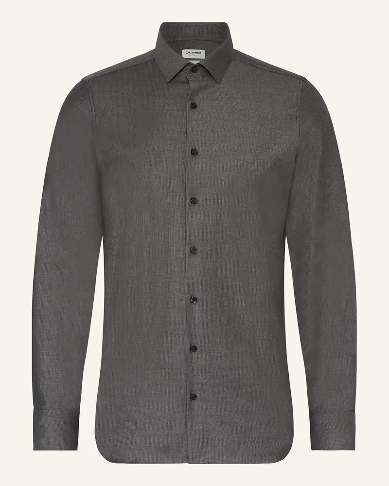 Olymp Hemd Level Five Body Fit grau Dunkelgrau