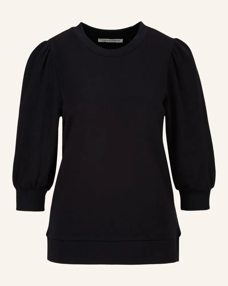 Trusted Handwork 3/4-Sleeve Sweatshirt Schwarz