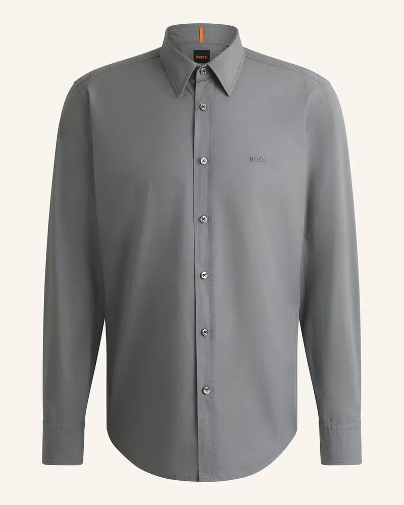 HUGO BOSS Hemd RELEGANT Regular Fit Grau
