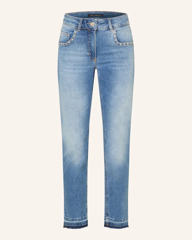 Betty Barclay Skinny Jeans Mit Schmucksteinen blau 8619