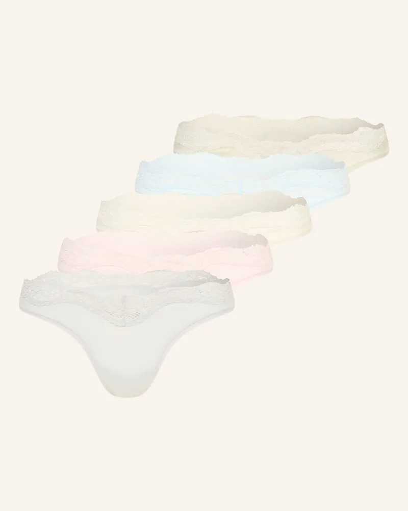 SKIMS 5er-Pack String Fits Everybody Lace weiss Ivory