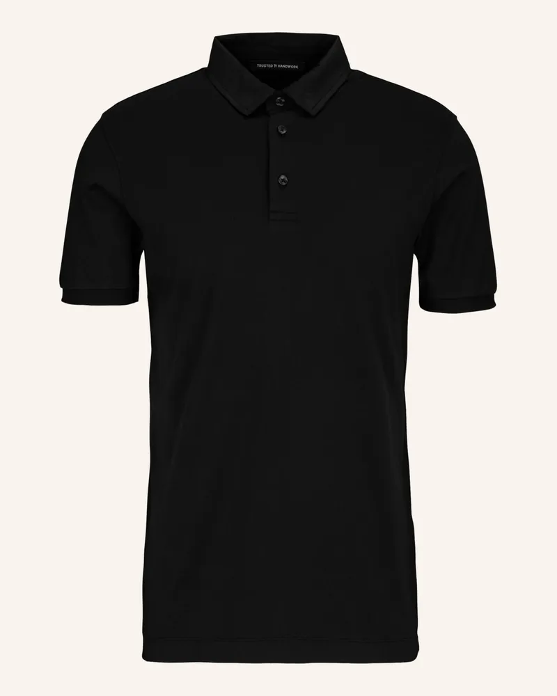 Trusted Handwork 1/2-Sleeve Polo Shirt Schwarz