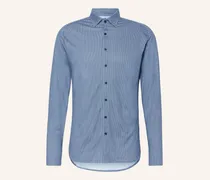 Jerseyhemd Slim Fit blau