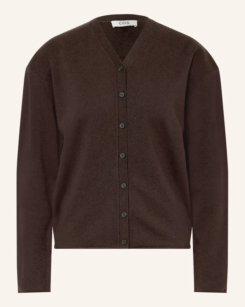 COS Strickjacke braun Dunkelbraun