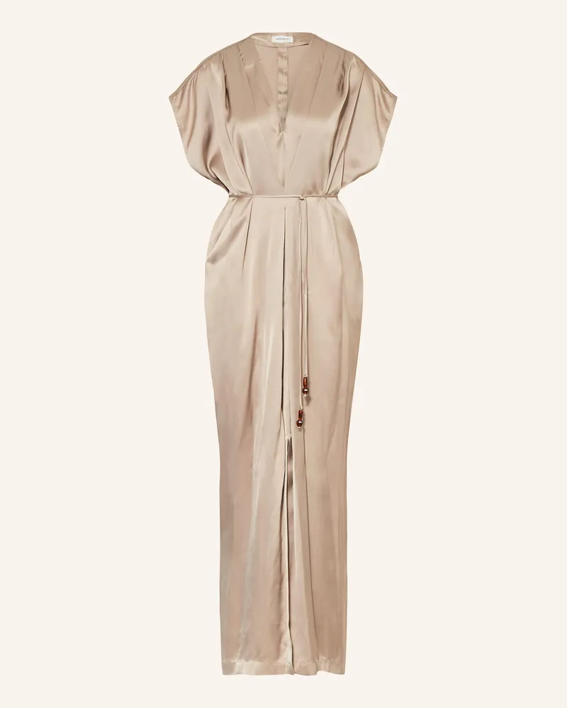 ottod’Ame Satinkleid Beige
