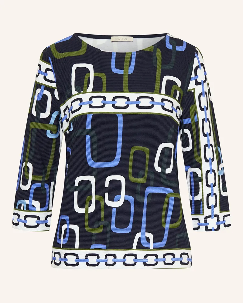 lilienfels Shirt mit 3/4-Arm Schwarz