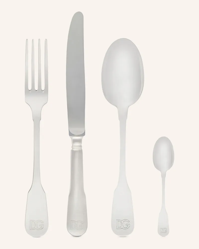 Dolce & Gabbana Casa 4-Tlg. Besteck-Set silber Silber