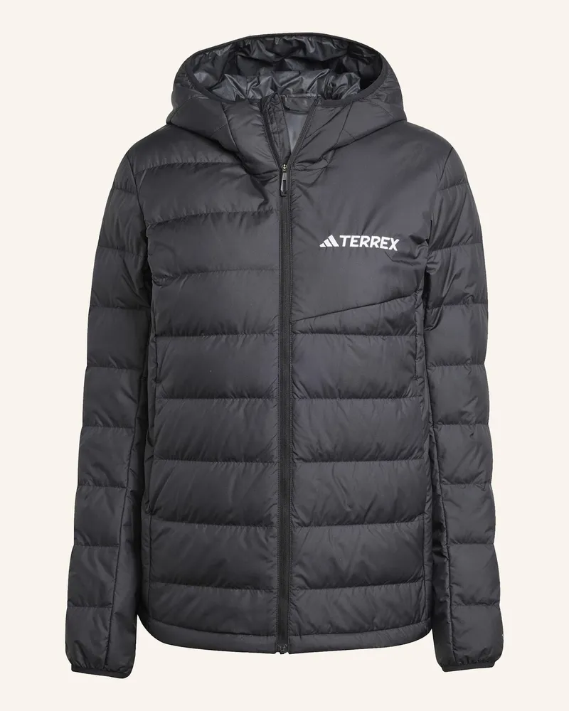 adidas TERREX MULTI LIGHT DOWN CLIMAWARM KAPUZENJACKE Schwarz