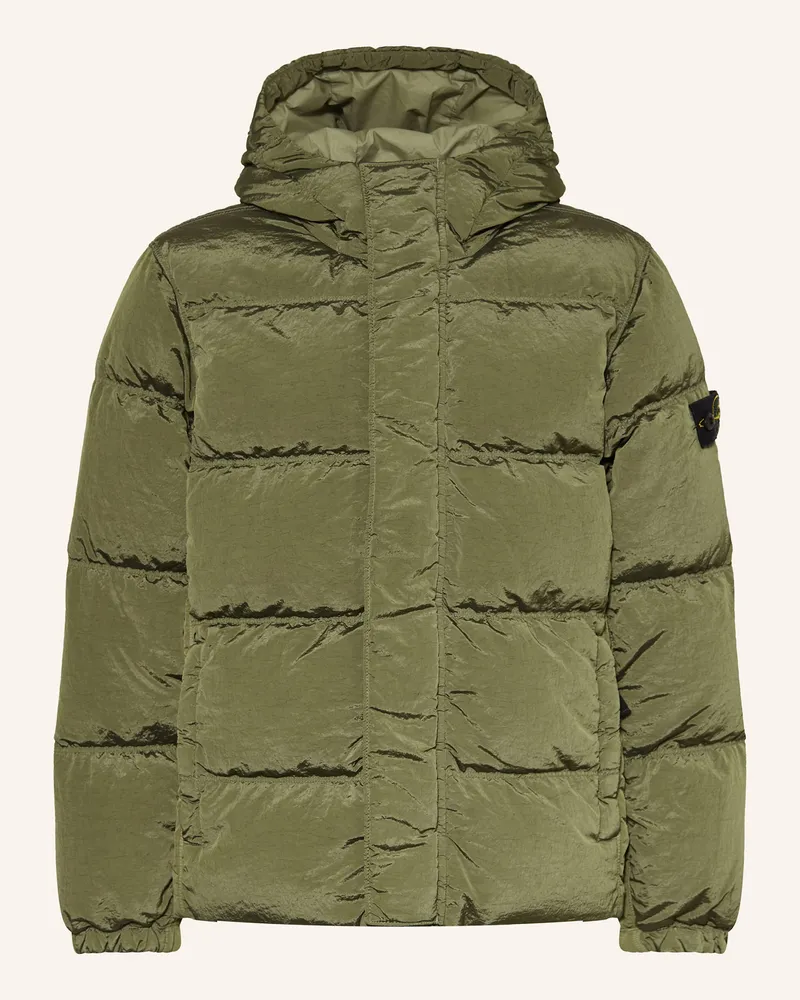 Stone Island Daunenjacke gruen Grün