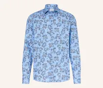 Hemd Fitted Body Fit blau