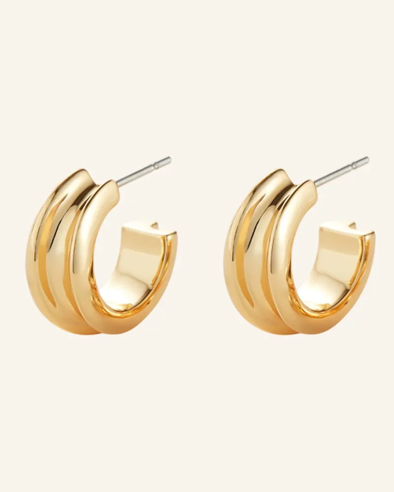 Jenny Bird Ohrringe Mini Lennon Hoops By Glambou gold Gold