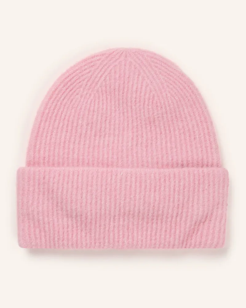 Samsøe & Samsøe Mütze Nor Mit Alpaka lila Rosa