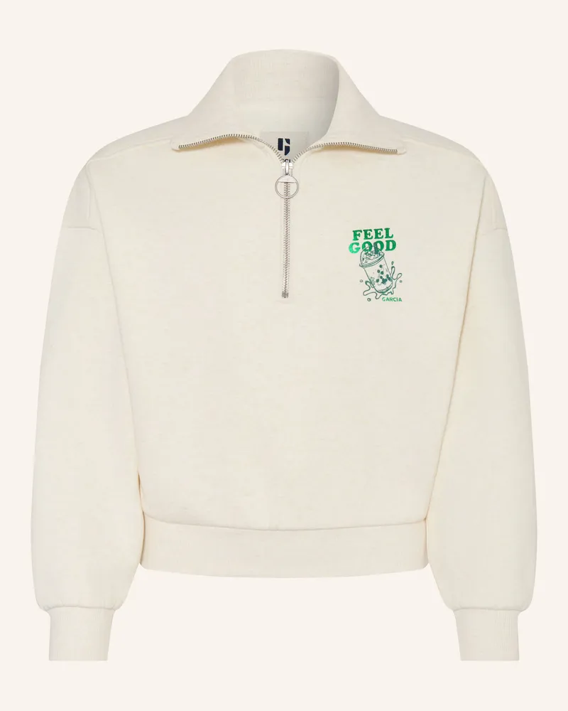 Garcia Jeanswear Sweat-Troyer weiss Ecru
