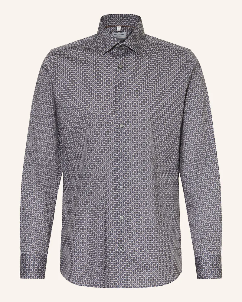 Olymp Hemd Level Five body fit Blaugrau