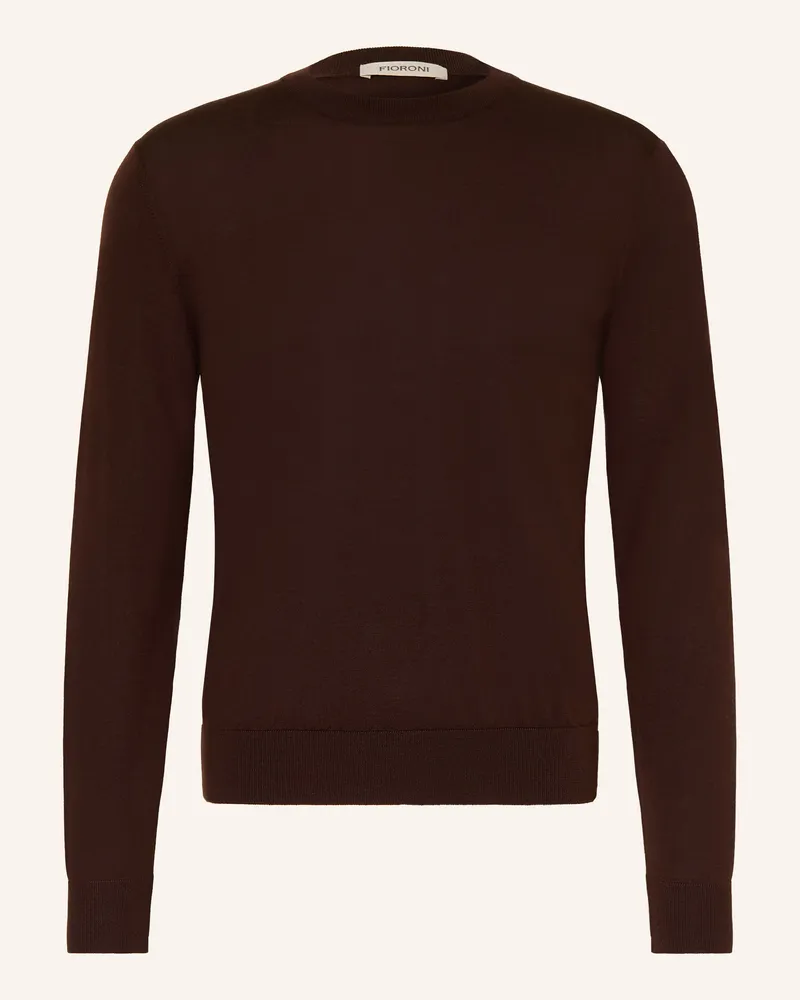 FIORONI Pullover Aus Merinowolle rot Dunkelrot